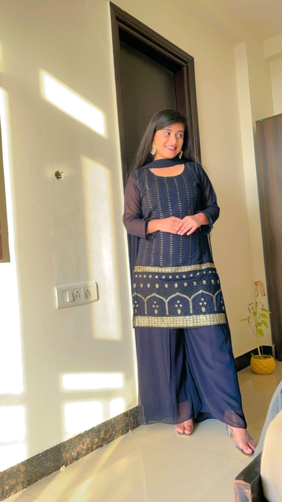 SALE: Designer Must Have Black Festive Suit Set - Super SALE