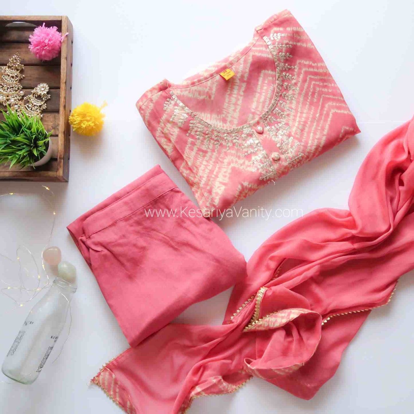 SALE: Onion Pink Grace Suit Set