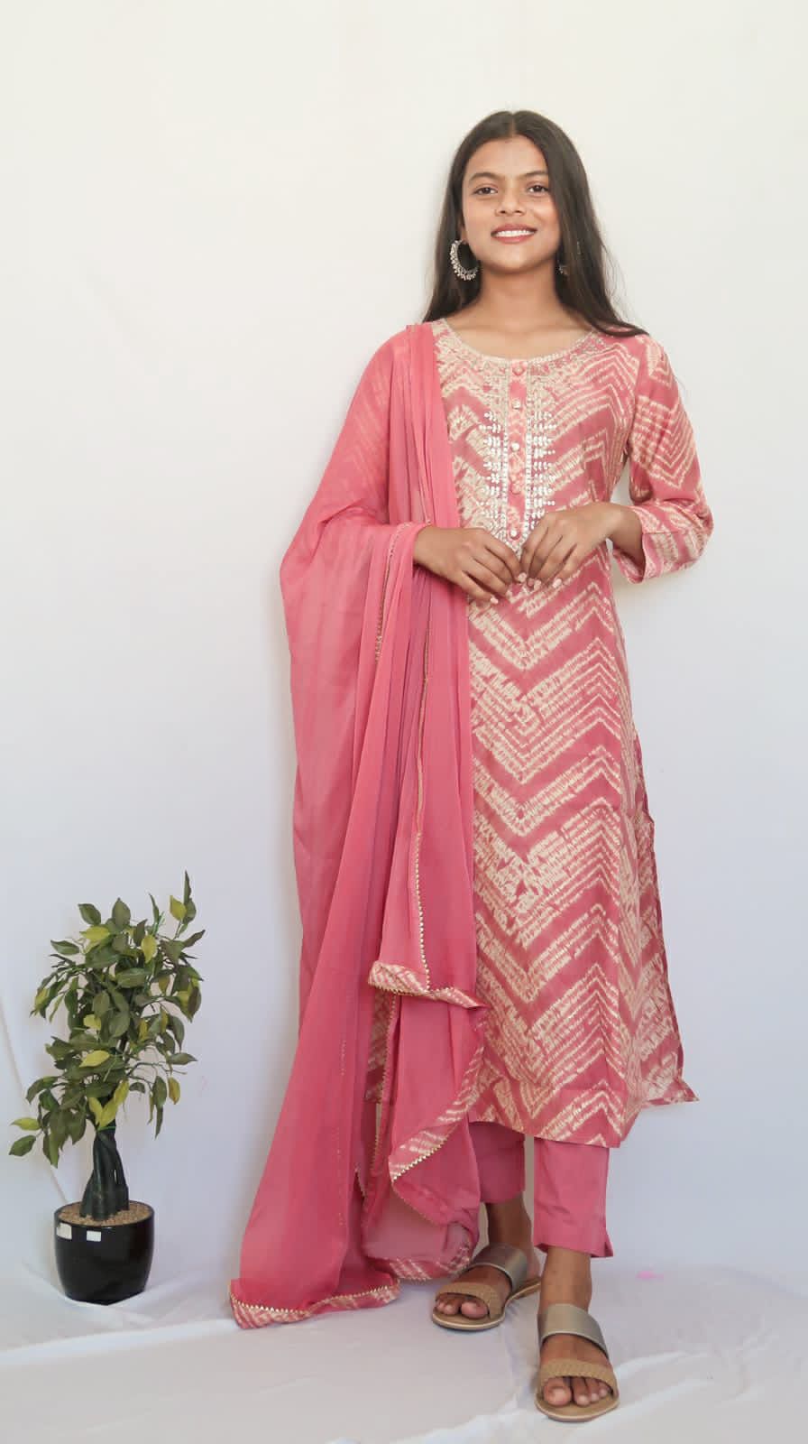 SALE: Onion Pink Grace Suit Set
