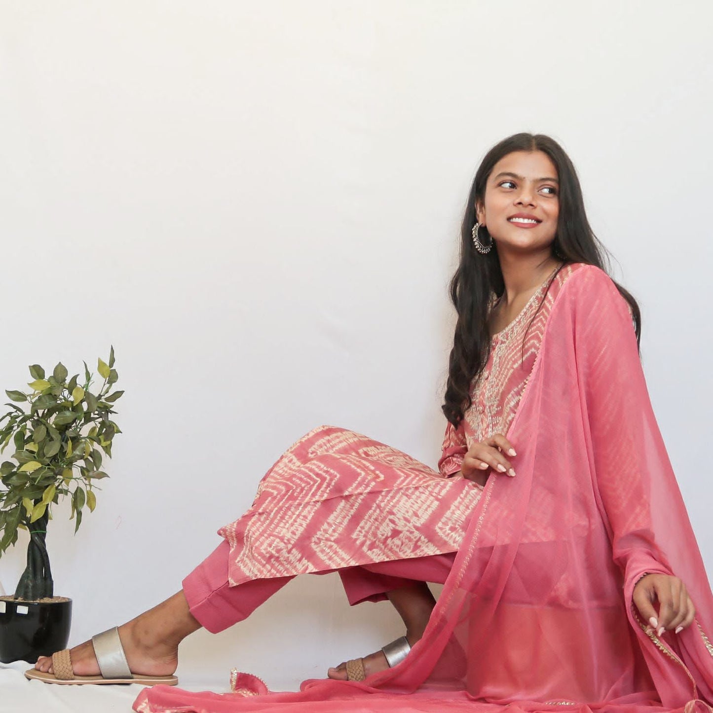 SALE: Onion Pink Grace Suit Set
