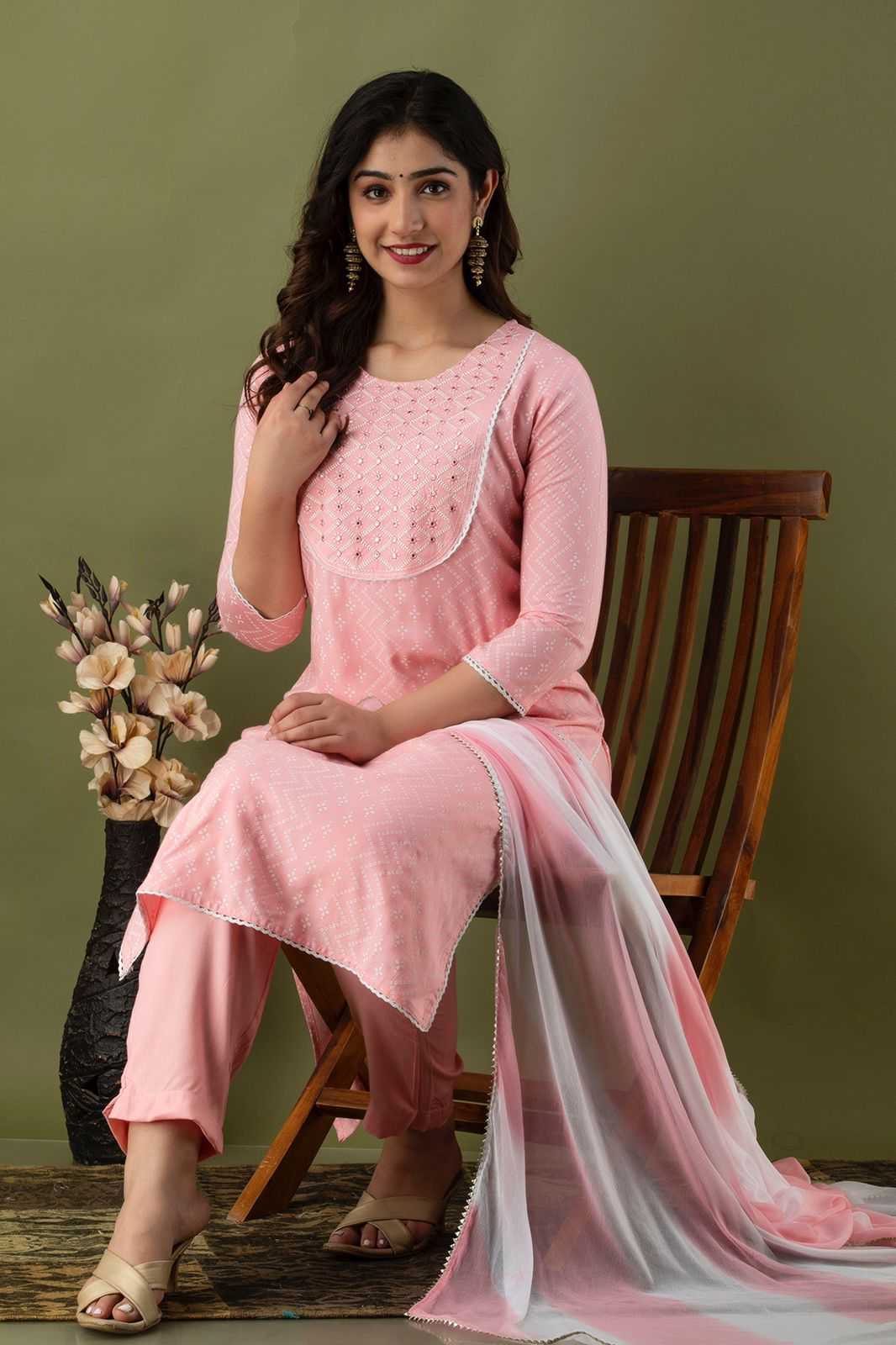 SALE: Bandhej Dual Tone Suit Set (3 piece)  - DEAL