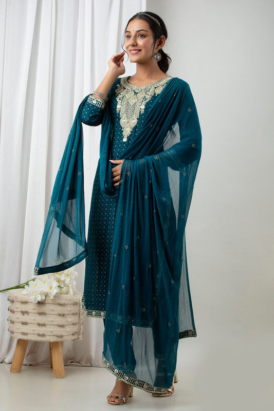 SALE: Dazzling Blue Love Suit Set