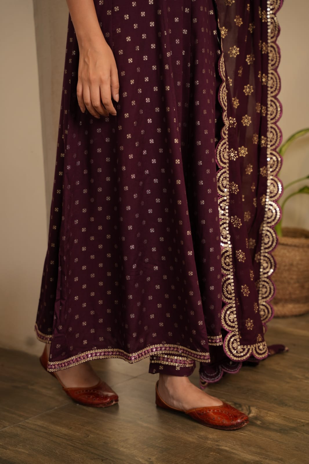 SALE: Red Wine Suit Set