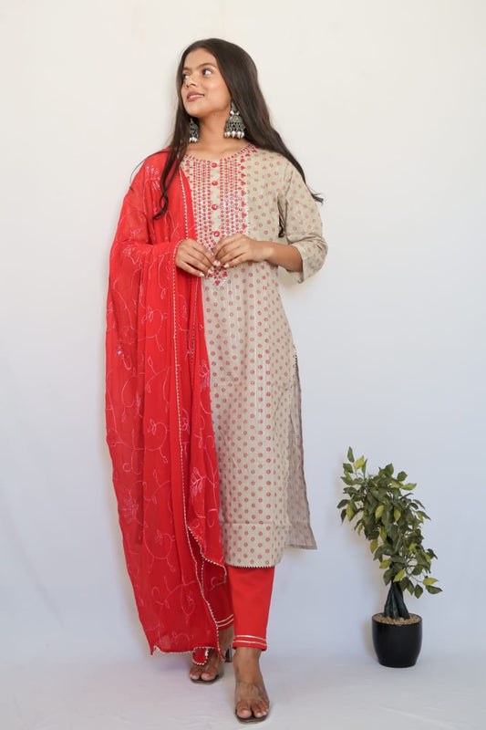SALE: Hazel Wood Red Grace Suit Set
