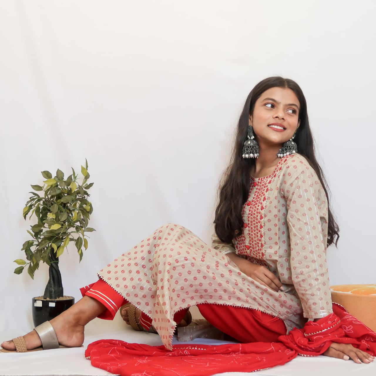 SALE: Hazel Wood Red Grace Suit Set
